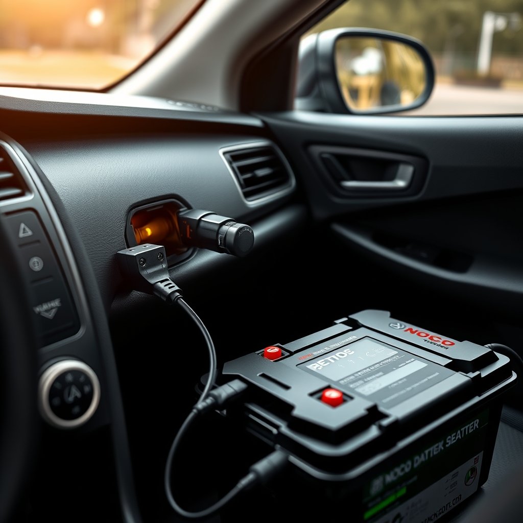 battery charger in action