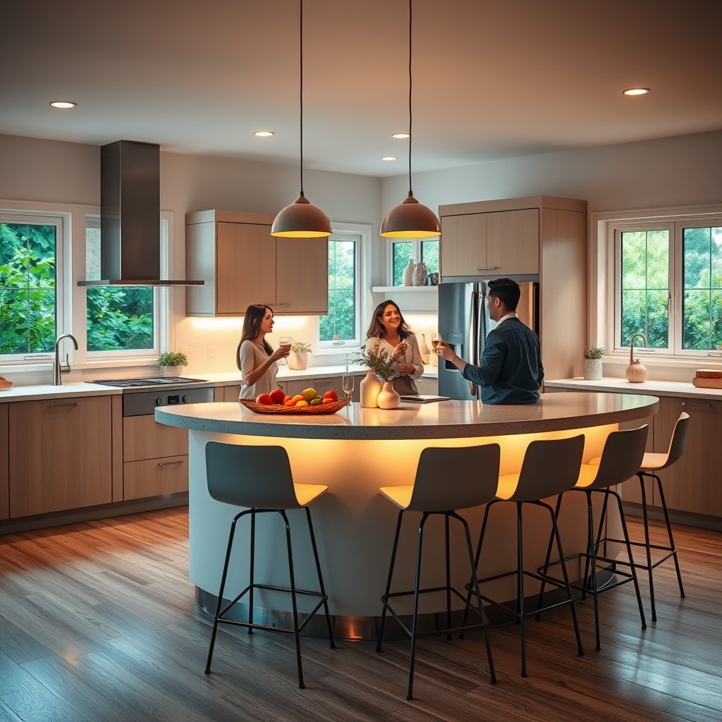 Curved Kitchen Island: 9 Best Ways To Transform Your Space With This Proven Guide 3 Curved kitchen island - Illustration 3