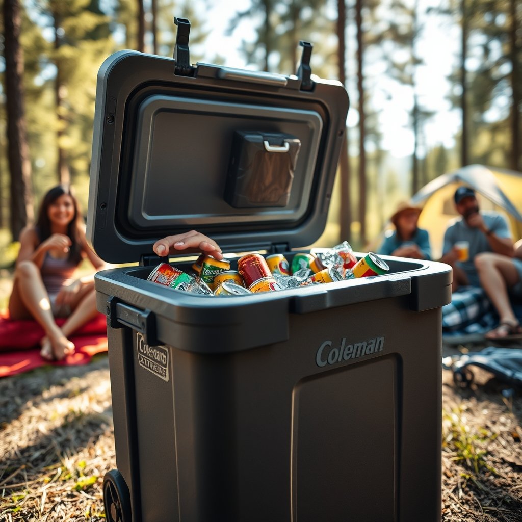 rolling cooler in action