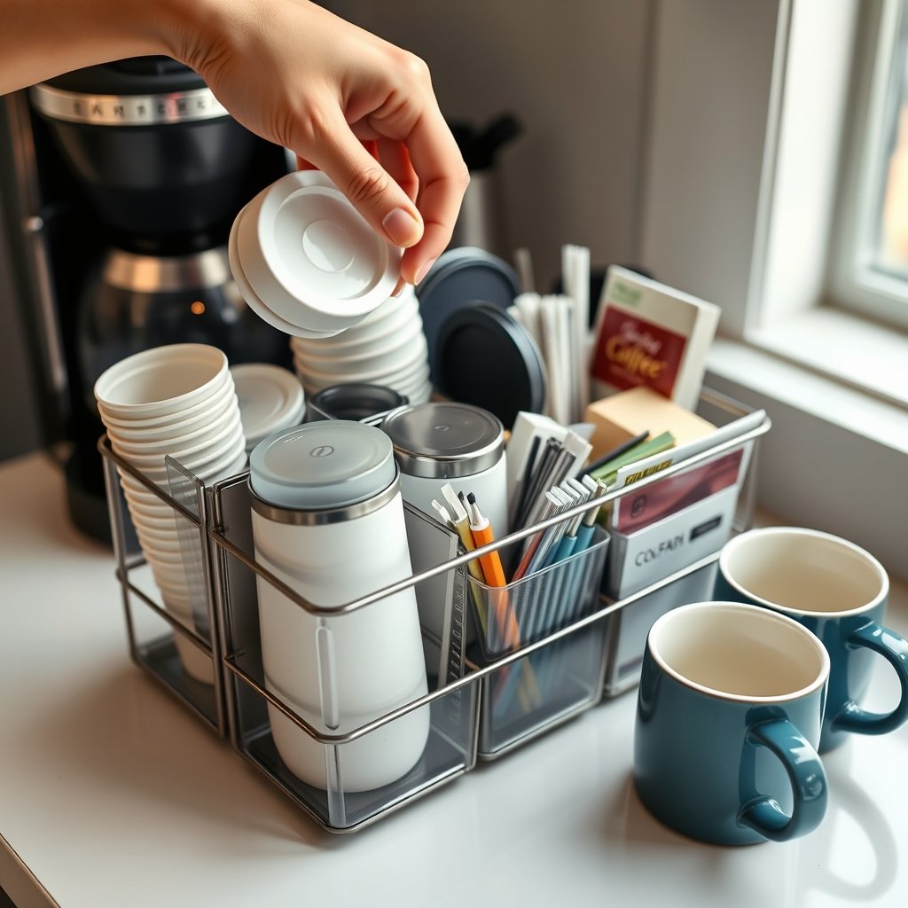 condiment organizer in action