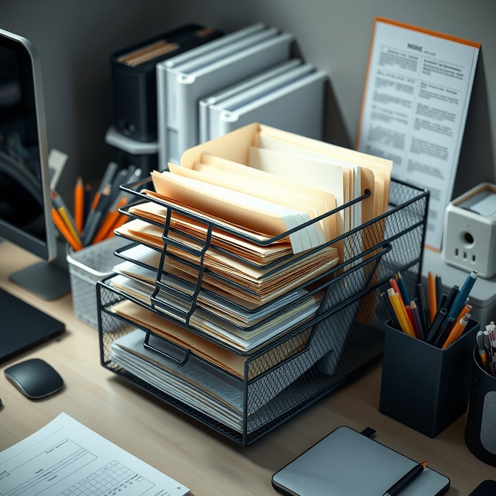 letter tray in action