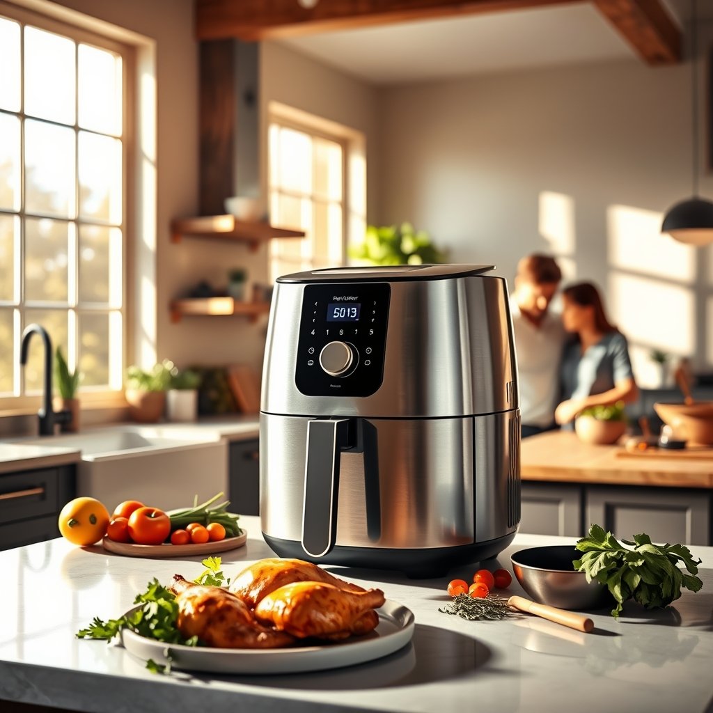 digital airfryer product view