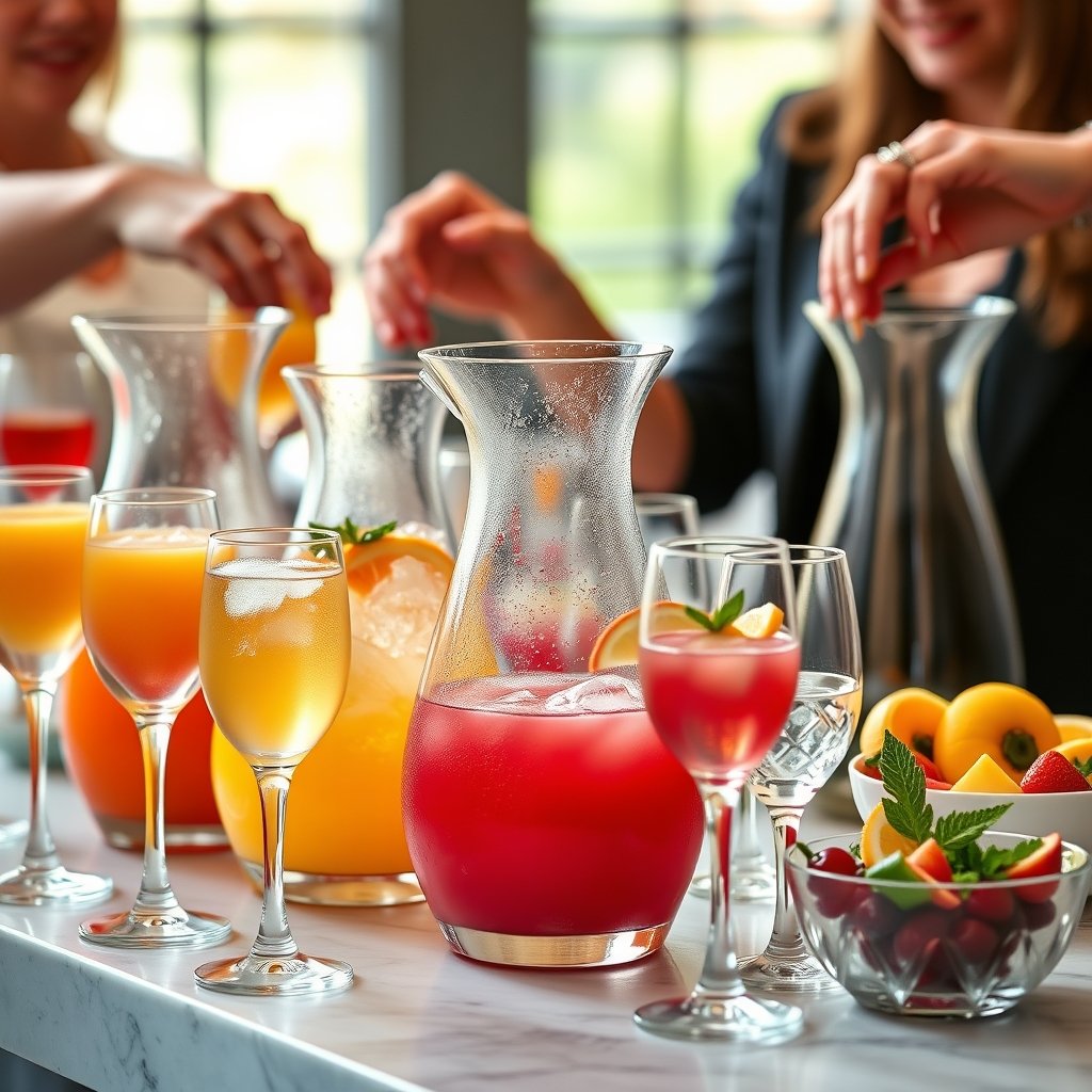 glass carafe in action