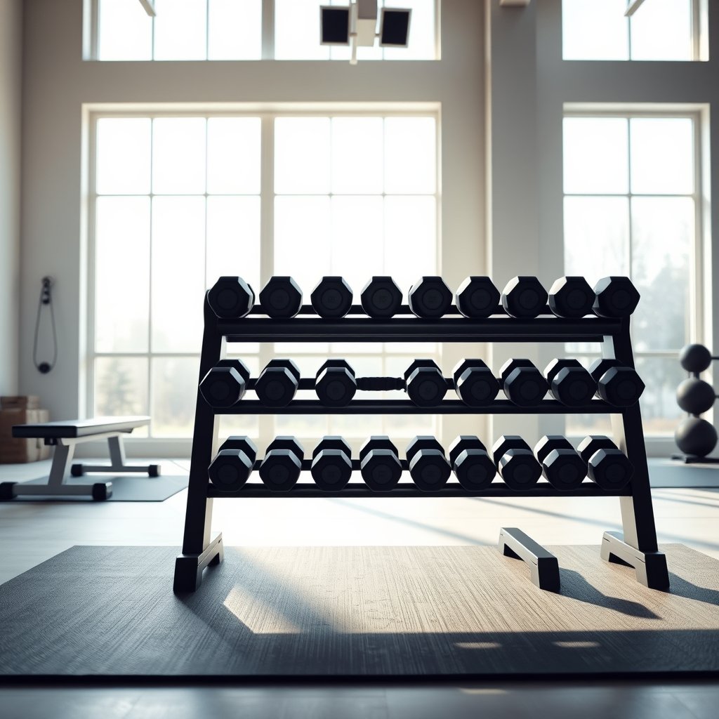 dumbbell rack product view