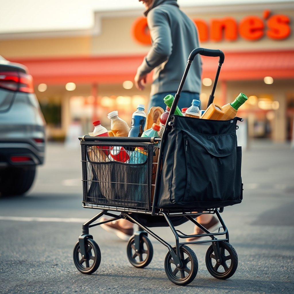 shopping cart in action
