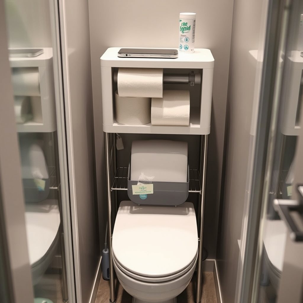 Toilet Paper: 10 Ultimate Storage Secrets For Amazing Small Bathrooms 2026 2 toilet paper in action