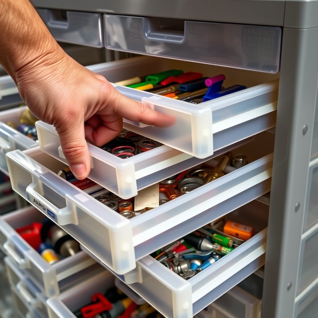 storage cabinet in action