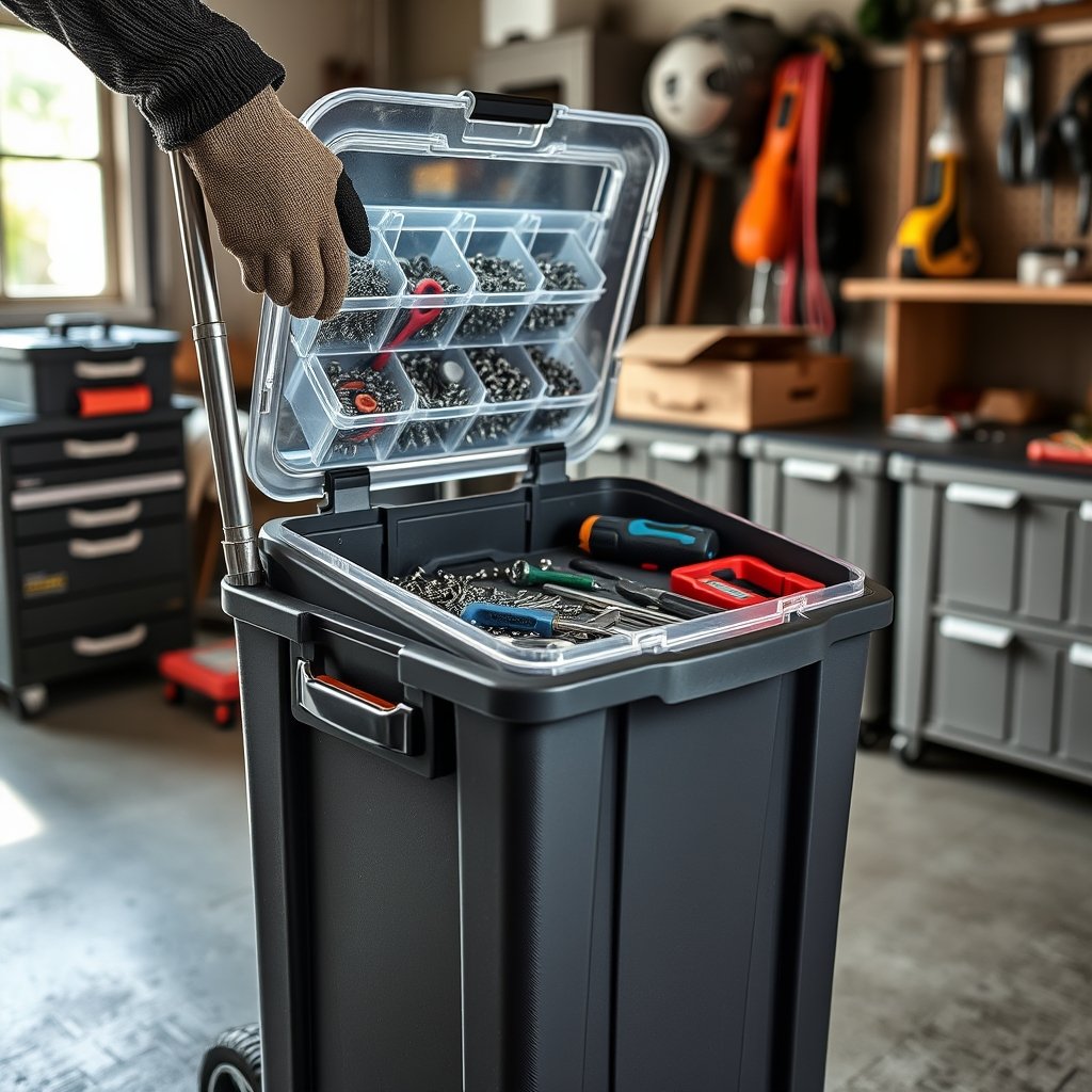 tool organizer in action