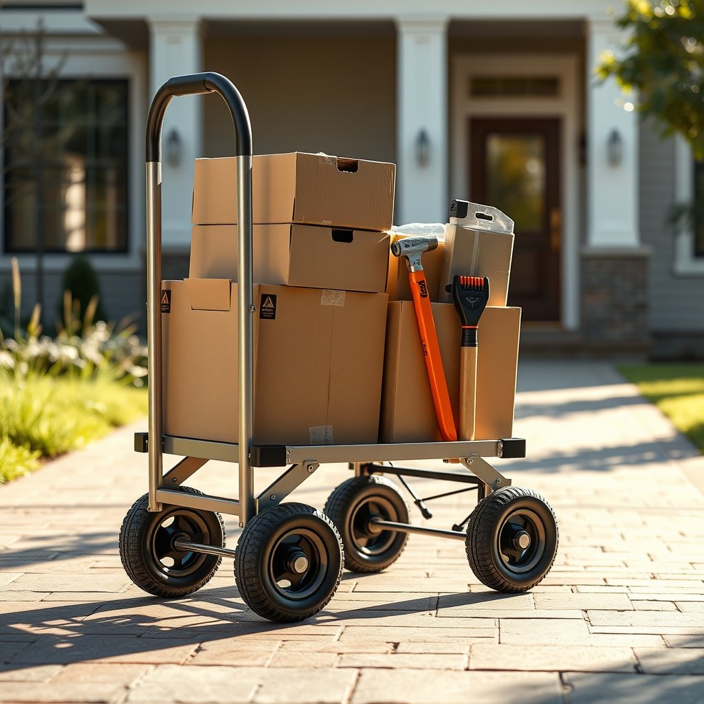 folding cart in action