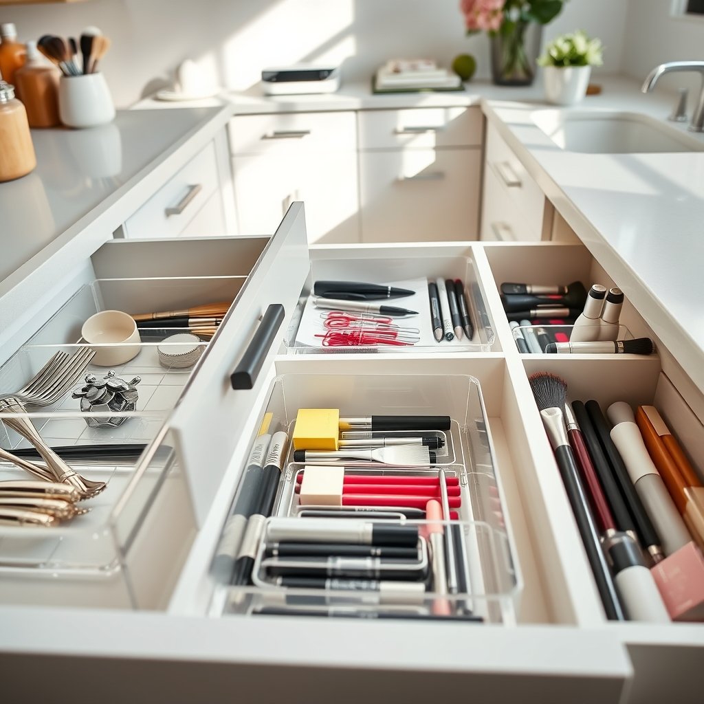 drawer organizer in action
