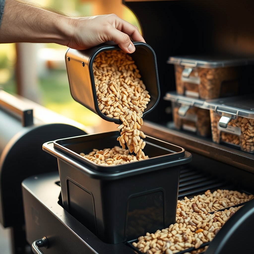 pellet storage in action