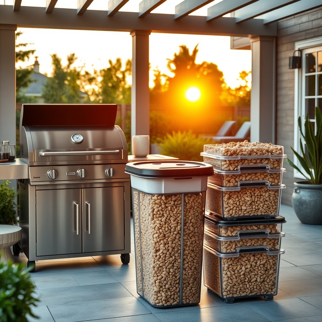 pellet storage product view