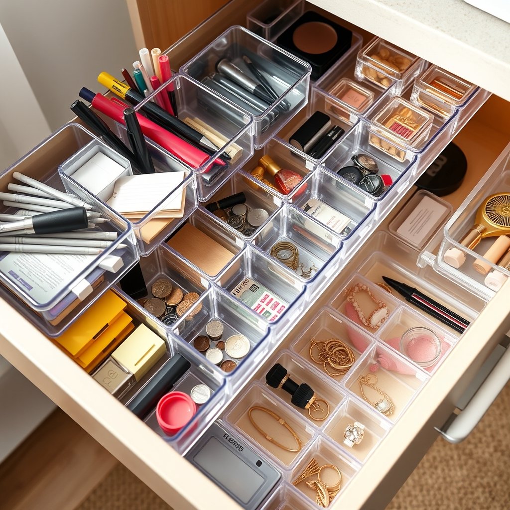 drawer organizer in action