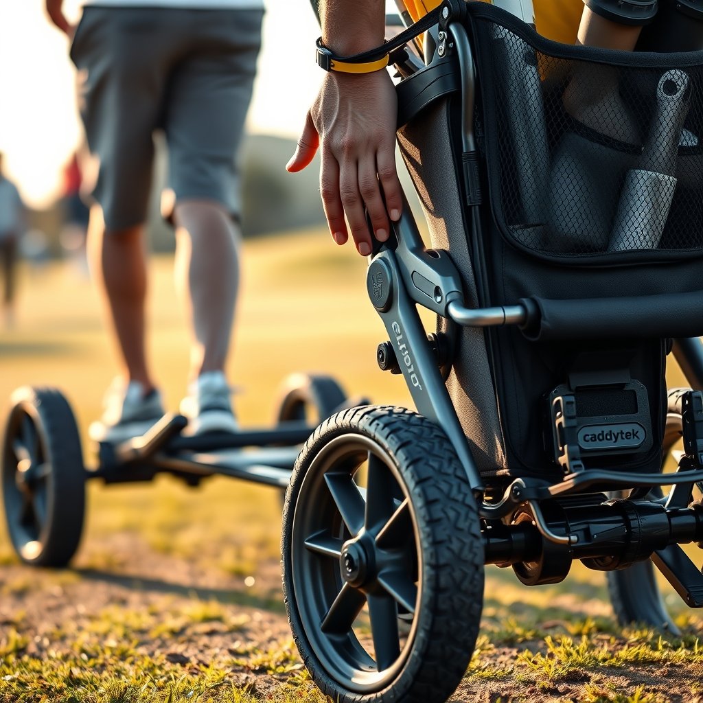 golf cart in action