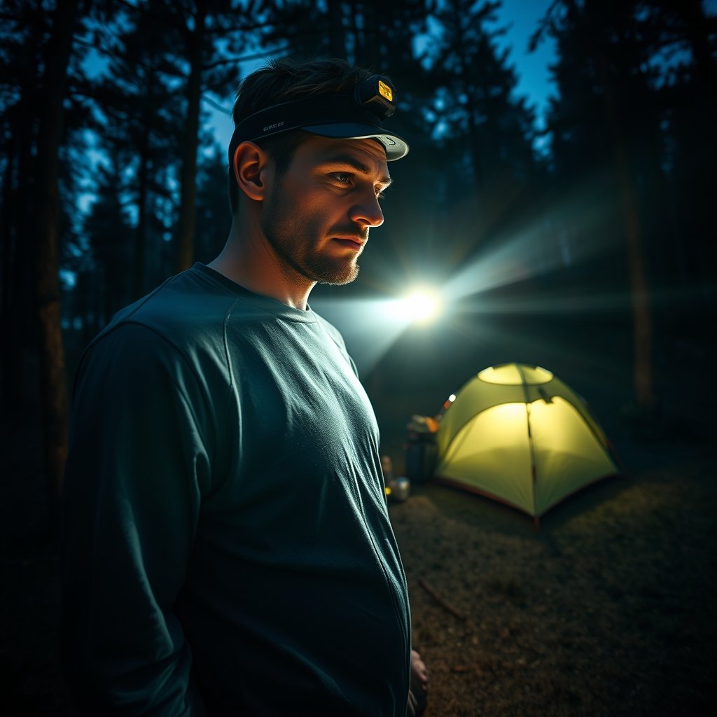 rechargeable headlamp product view