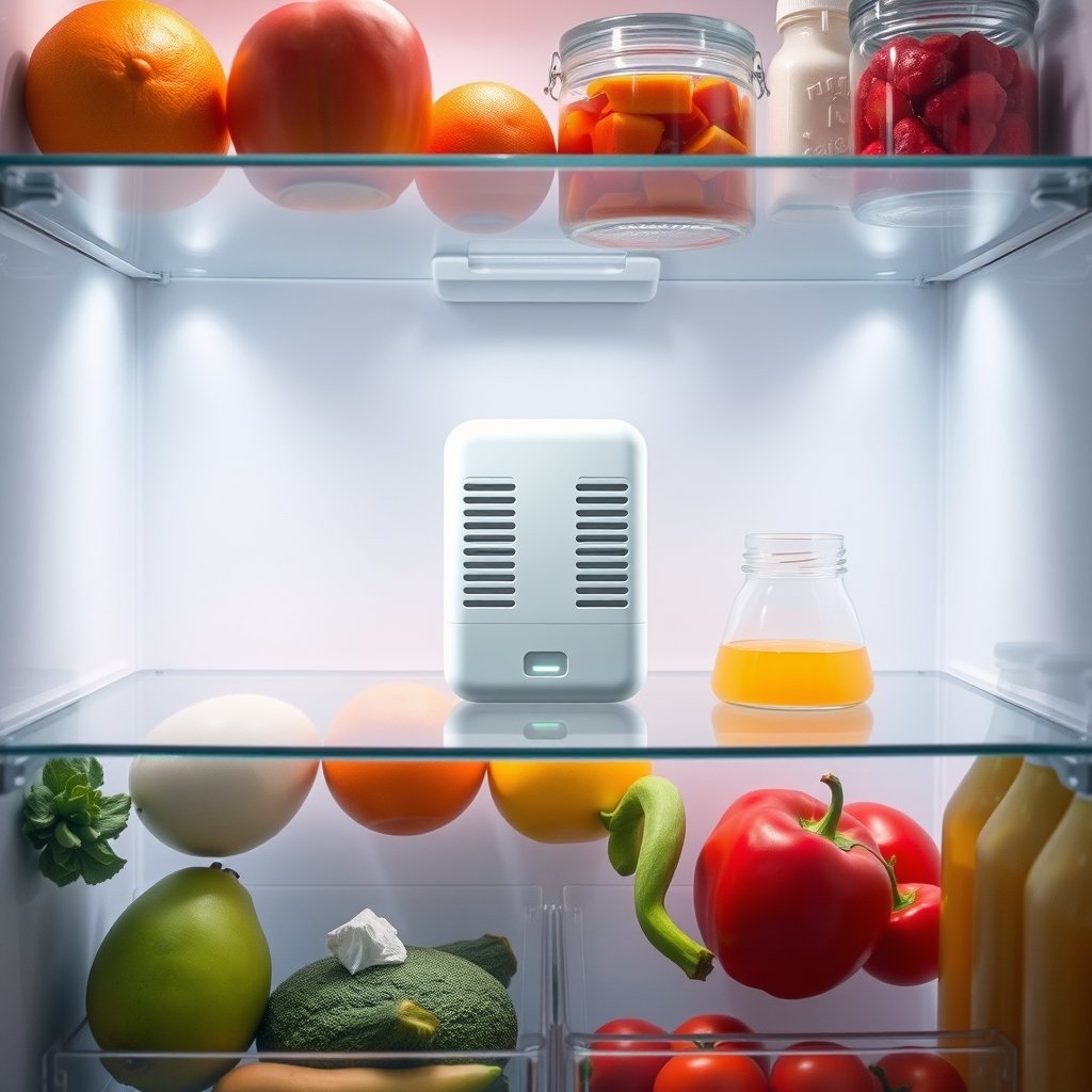 fridge deodorizer in action