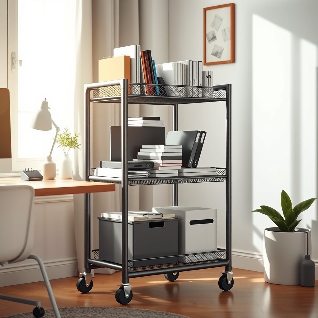 utility cart in action