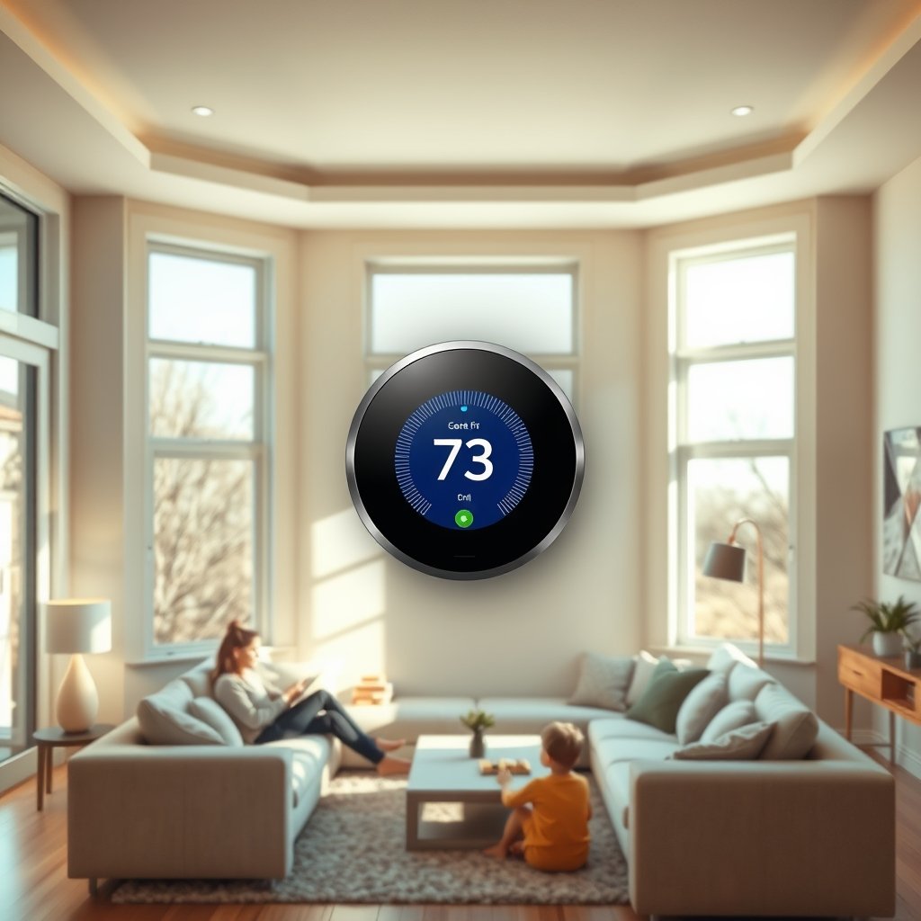 smart thermostat product view
