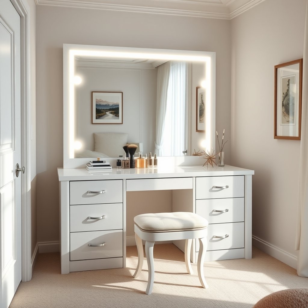 Vanity Desk: 5 Ultimate Steps For Best Makeup Setup (2026) 1 Vanity Desk product view